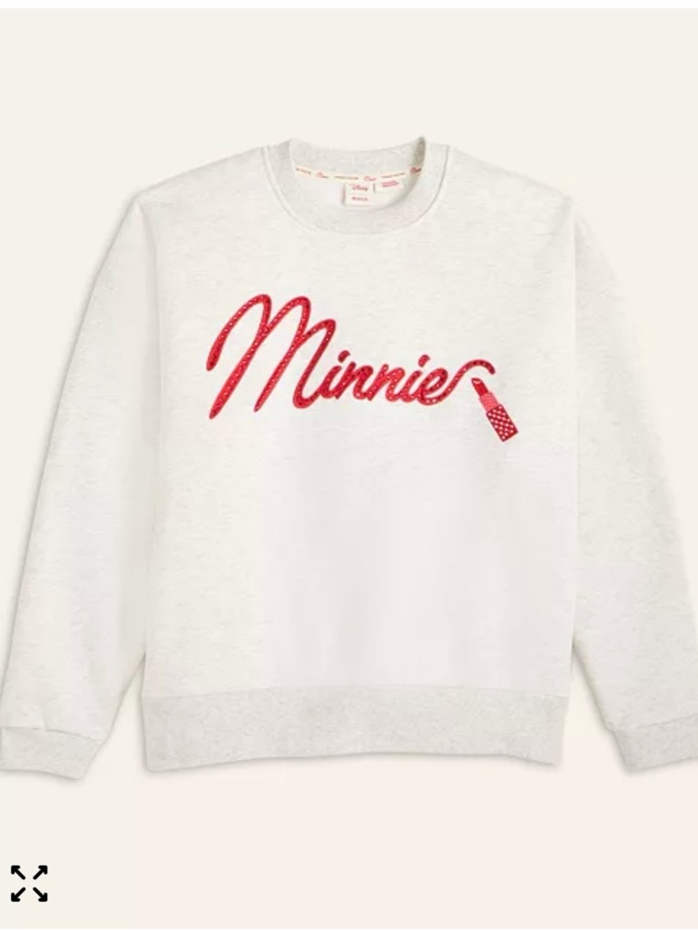 Women's Minnie Mouse Sweatshirt Embellished with Crystals by Swarovski®